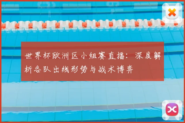世界杯欧洲区小组赛直播:深度解析各队出线形势与战术博弈