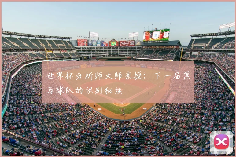 世界杯分析师大师亲授:下一届黑马球队的识别秘诀